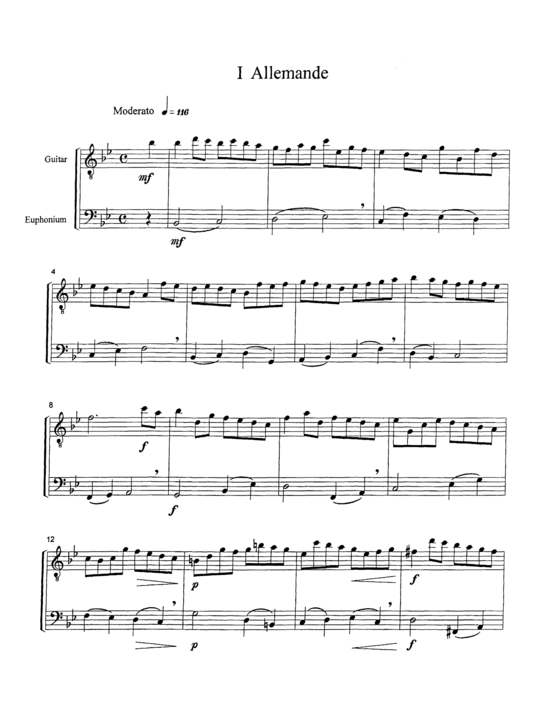 Produktbild zu: Suite for Euphonium and Electric Guitar Lee Aronson
