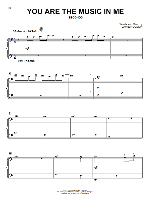 Product picture to: You Are The Music In Me (from High School Musical 2)