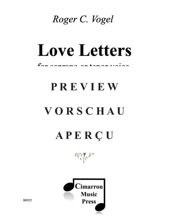 Product gallery: Page 2 of 21 Love Letters , , (soprano/tenor, violin & piano)