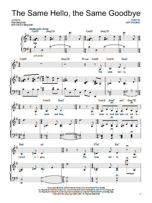 Product gallery: Page 1 of 1 The Same Hello, The Same Goodbye, Barbra Streisand