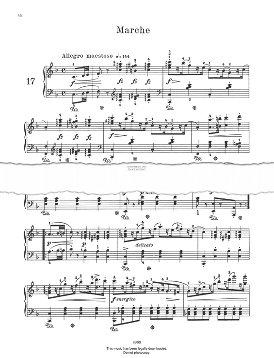 Produktbild zu: Marche (Op. 109 No. 17)