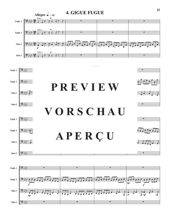 Product gallery: Page 12 of 21 Bach Collection 4 Stücke , , (Tuba Quartet: 2x Baritone, 2xTuba)