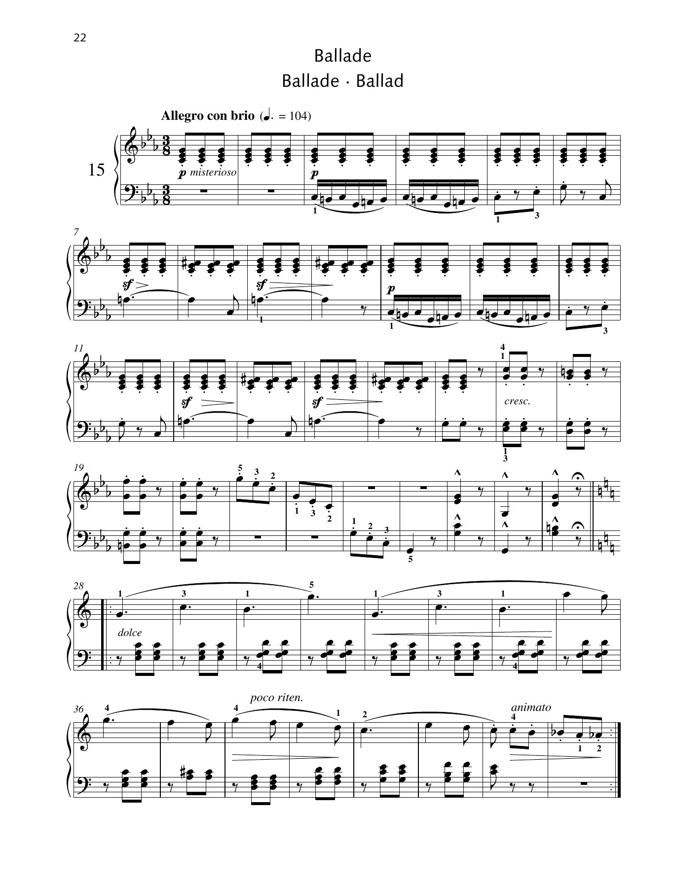 Product gallery: Page 1 of 1 Ballad, Friedrich Burgmuller