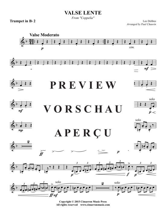 Produktgalerie: Seite 10 von 17 Valse Lente , , (Blechbläserquintett)