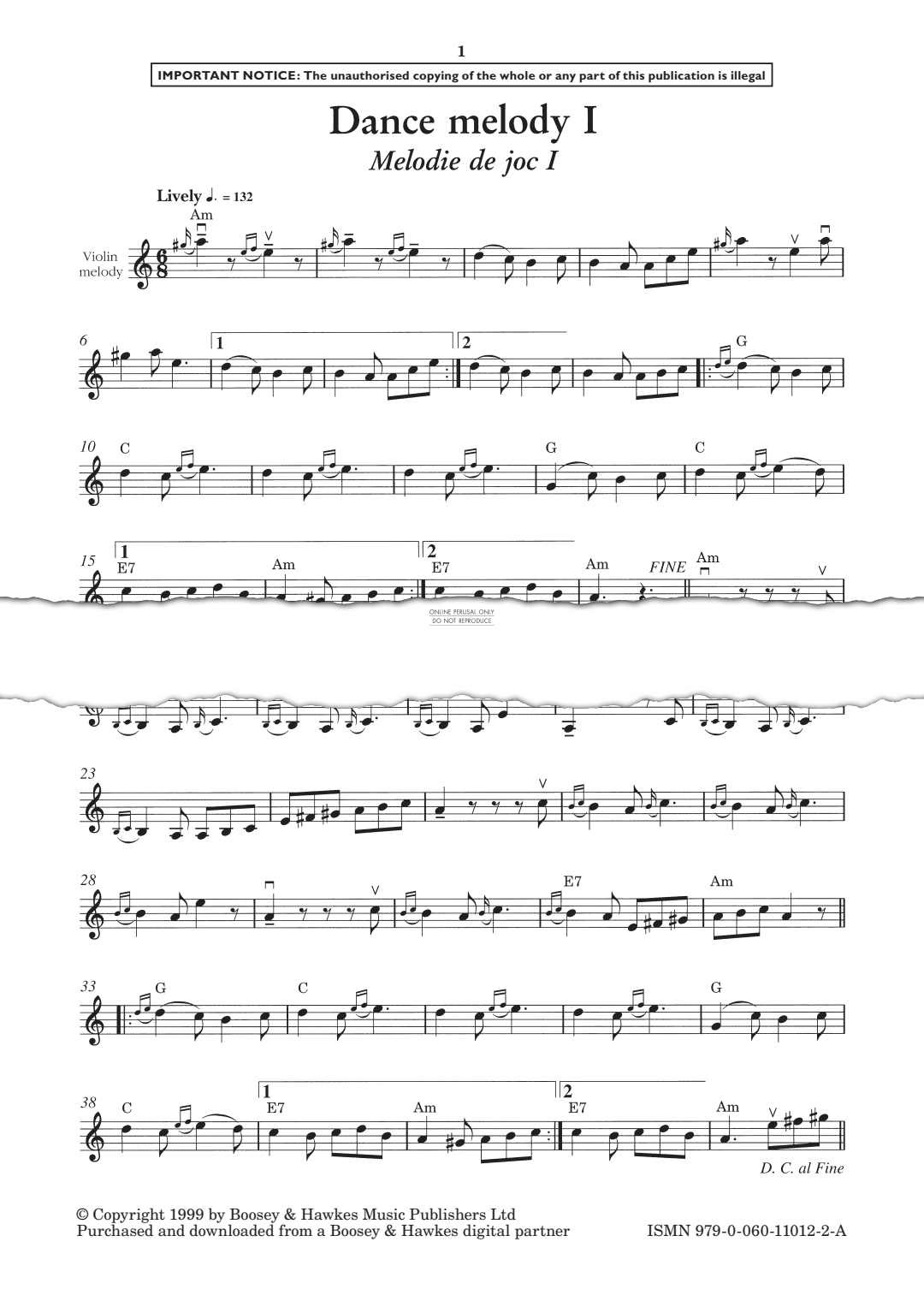 Produktgalerie: Seite 1 von 1 Dance Melody I, Anon, Gitarre, Klavier, Violine