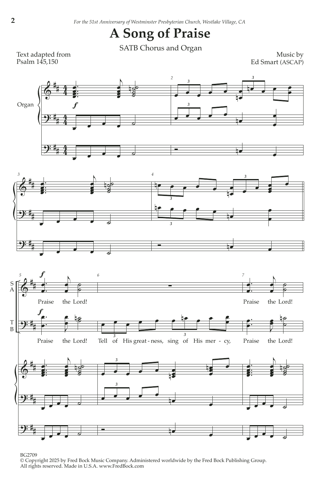 Produktbild zu: A Song Of Praise