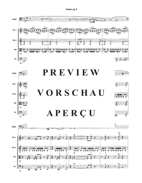 Produktgalerie: Seite 8 von 21 Dream , , (Quintett für Euphonium + Streicherquartett)