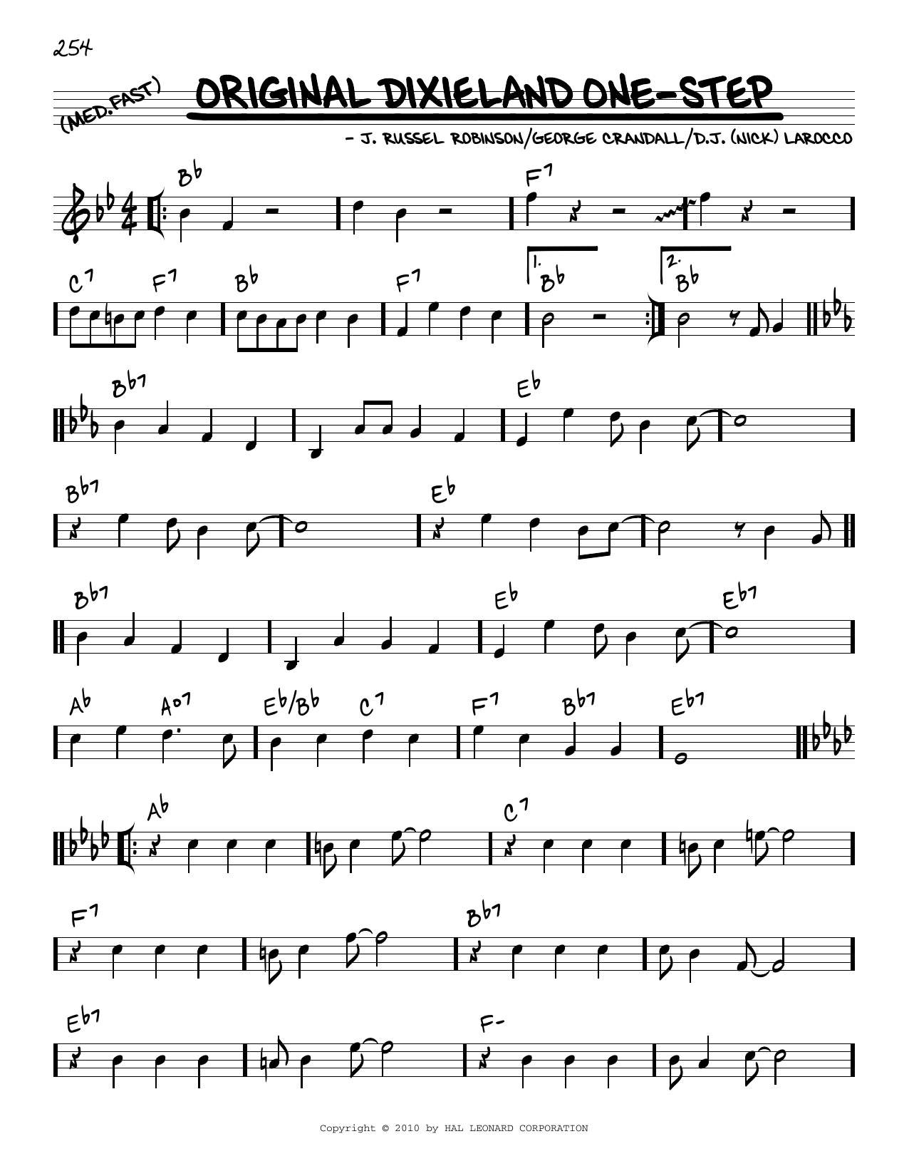 Produktbild zu: Original Dixieland One-Step (arr. Robert Rawlins)