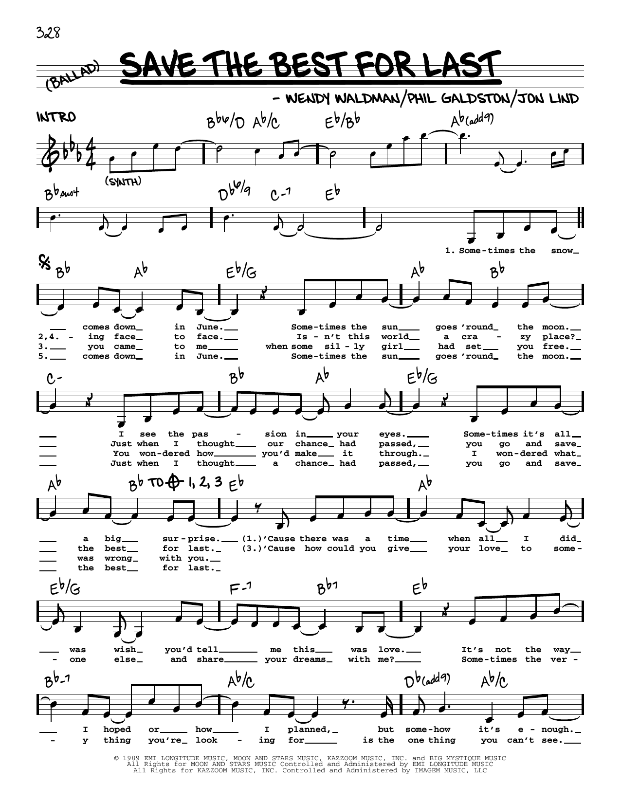 Produktbild zu:  Save The Best For Last - Vanessa Williams