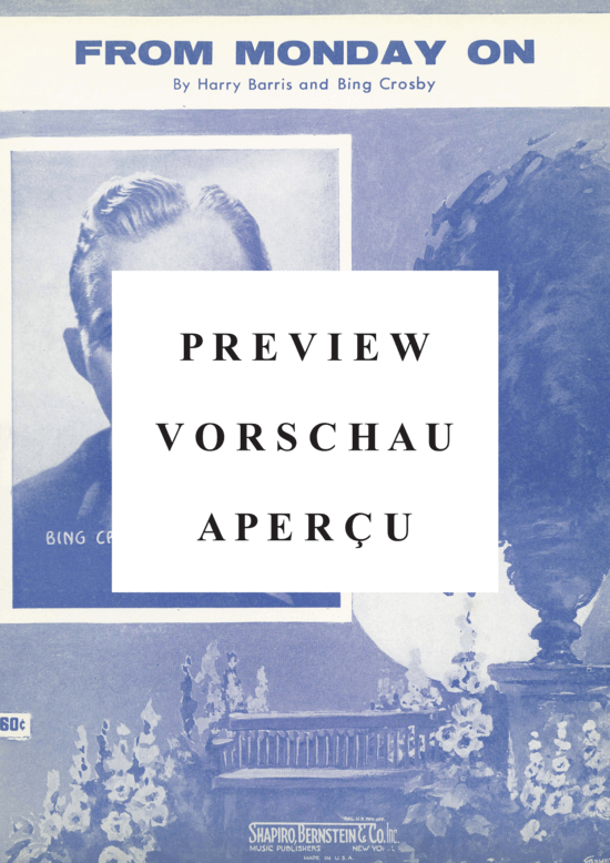 Produktgalerie: Seite 2 von 8 From Monday On , Crosby, Bing  , Klavier und Gesang