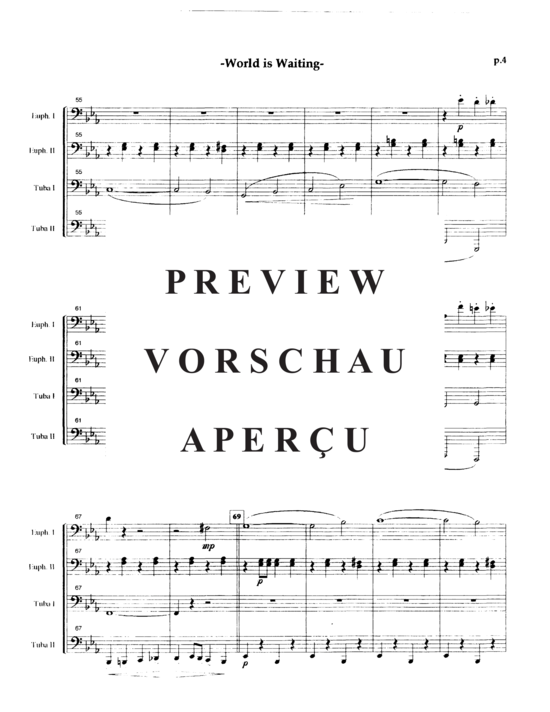 Product gallery: Page 8 of 21 World is Waiting for the Sunrise , , (Tuba Quartett EETT)