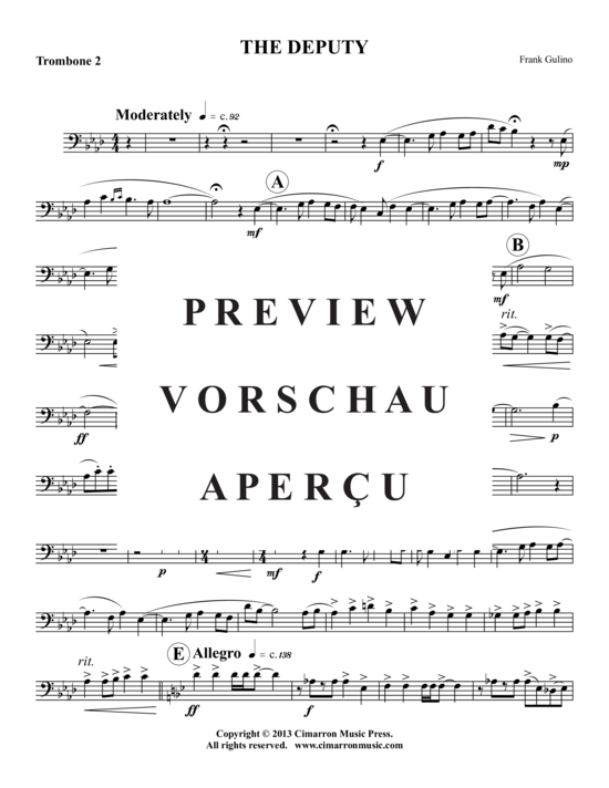 gallery: The Deputy , , (Posaunen-Quartett)