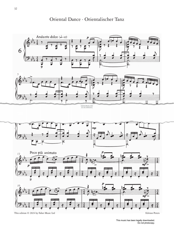 Produktgalerie: Seite 1 von 1 Oriental Dance (from 'Cinderella' Ten Pieces Op.97), Sergei Prokofiev, Klavier