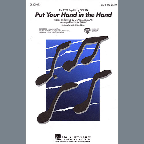 cover: Put Your Hand In The Hand (arr. Kirby Shaw), Ocean, Chor