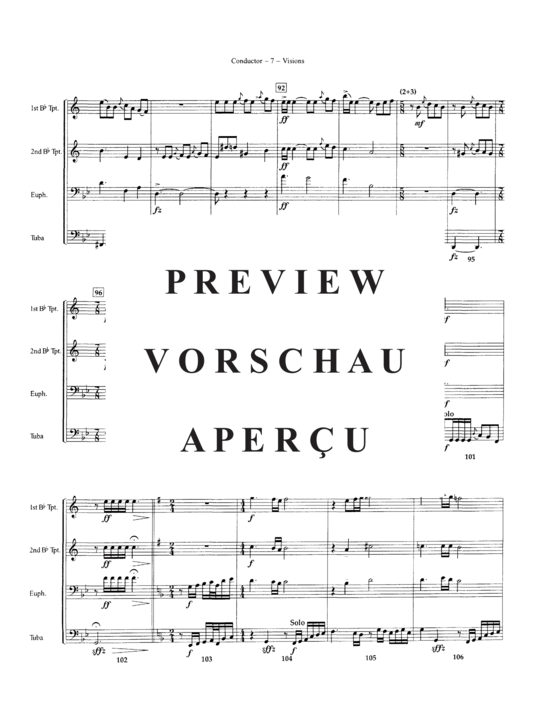Produktgalerie: Seite 10 von 21 Visions , , (Blechbläserquartett 2x Trompete, Euphonium + Tuba)