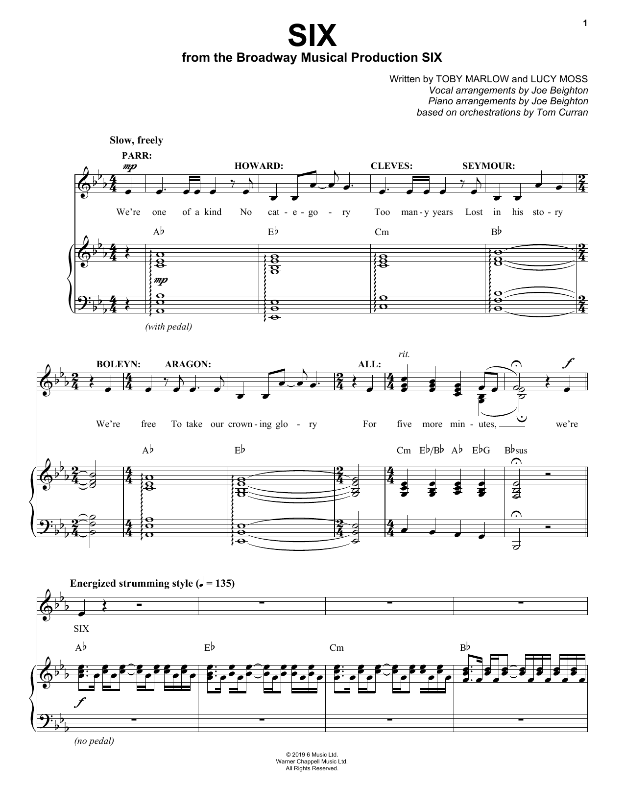 Produktbild zu: Six (from Six: The Musical)