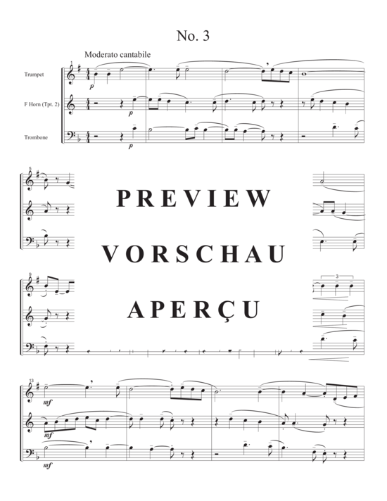 Produktgalerie: Seite 6 von 21 Pocono Trios , , (Trio für Trompete in B, Horn/Trompete in B + Posaune/Euphonium)