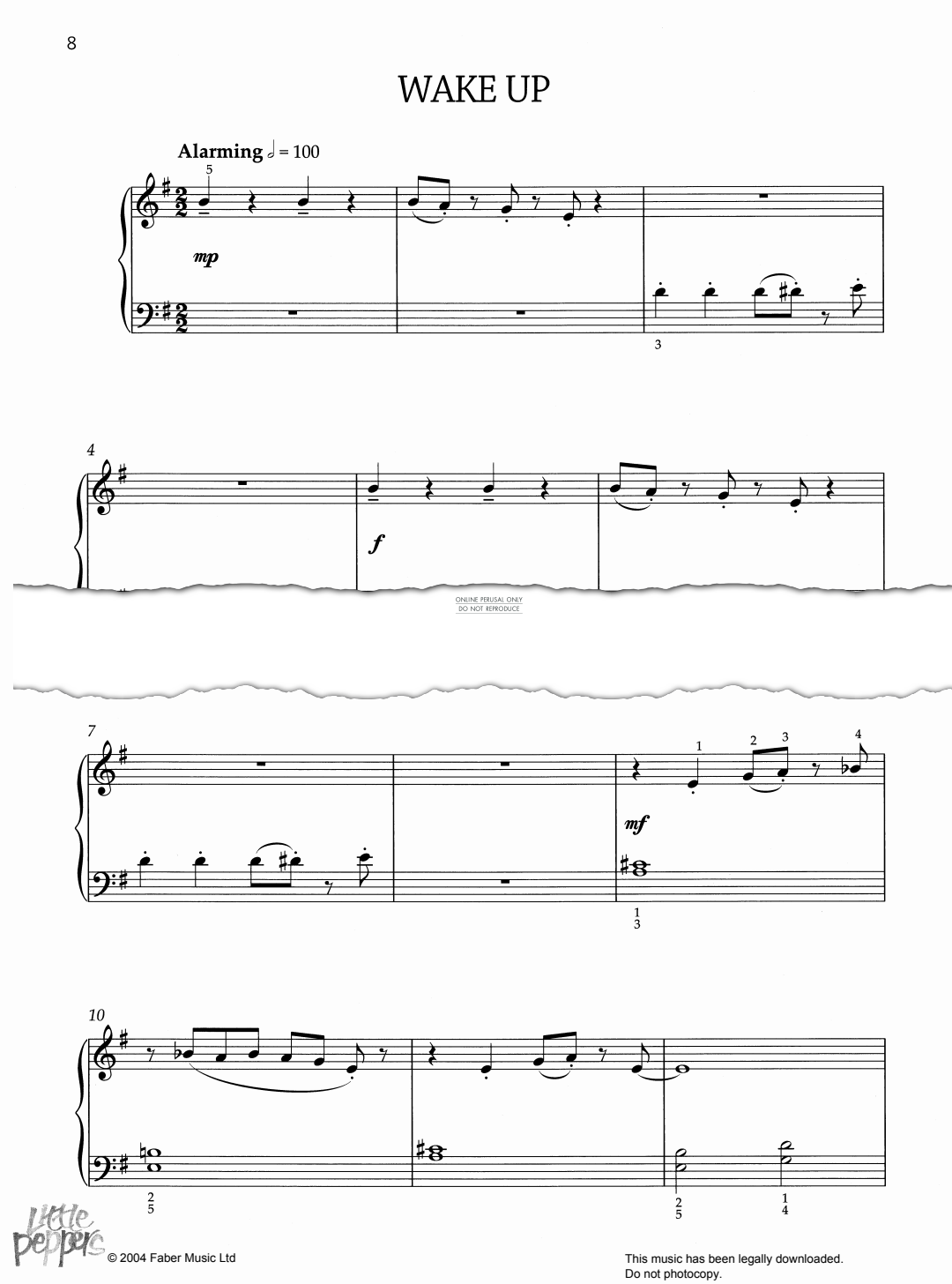 Produktgalerie: Seite 1 von 1 Wake Up, Elissa Milne, Klavier