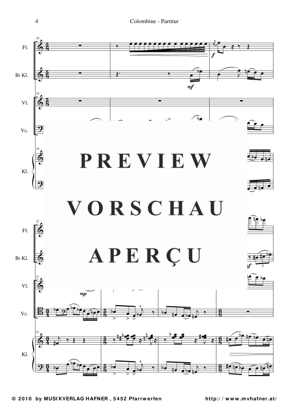 Product gallery: Page 9 of 11 Colombine, , (Mixed ensemble woodwinds, strings and piano)