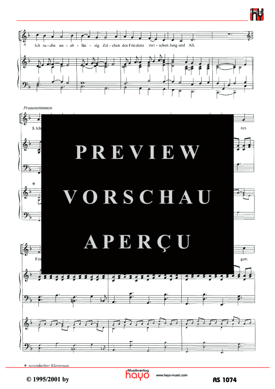 gallery: Ich möchte gere Brücken bauen, , (Gemischter Chor und Klavier)