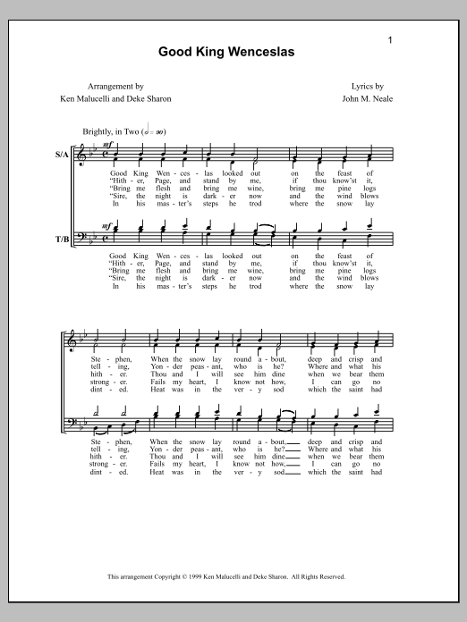 Product gallery: Page 1 of 1 Good King Wenceslas, Deke Sharon