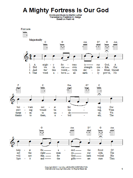 Product gallery: Page 1 of 1 A Mighty Fortress Is Our God, Martin Luther