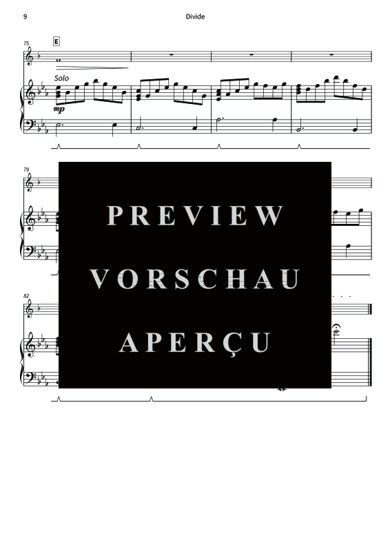 gallery: Divide - Gentle Melodies for Weddings, Church, and Other Occasions, , Trompete in B und Klavier