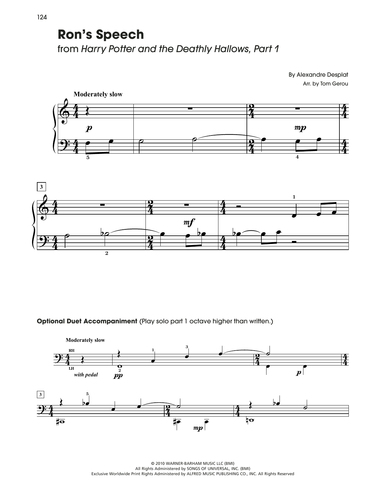 Produktbild zu: Ron's Speech (from Harry Potter) (arr. Tom Gerou)