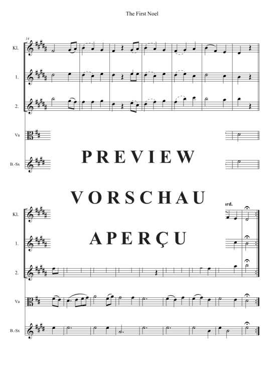 Produktgalerie: Seite 11 von 11 The First Noel , , (flexibles Quintett)