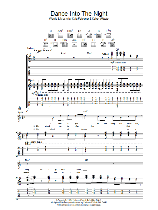 Produktgalerie: Seite 1 von 1 Dance Into The Night, The View, Gitarre