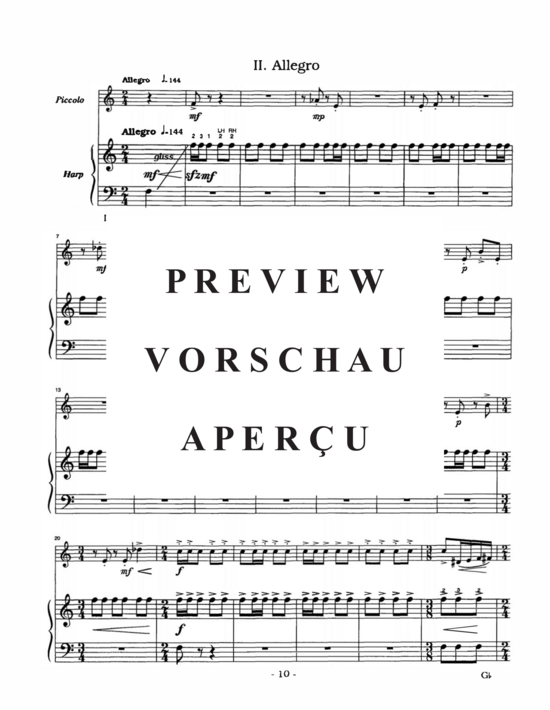 Produktgalerie: Seite 13 von 21 Rhapsody and Allegro , , (Pikkoloflöte und Harfe)