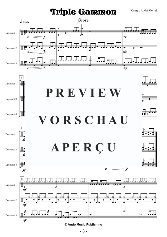 Produktgalerie: Seite 5 von 11 Triple Gammon, , Drumset Trio