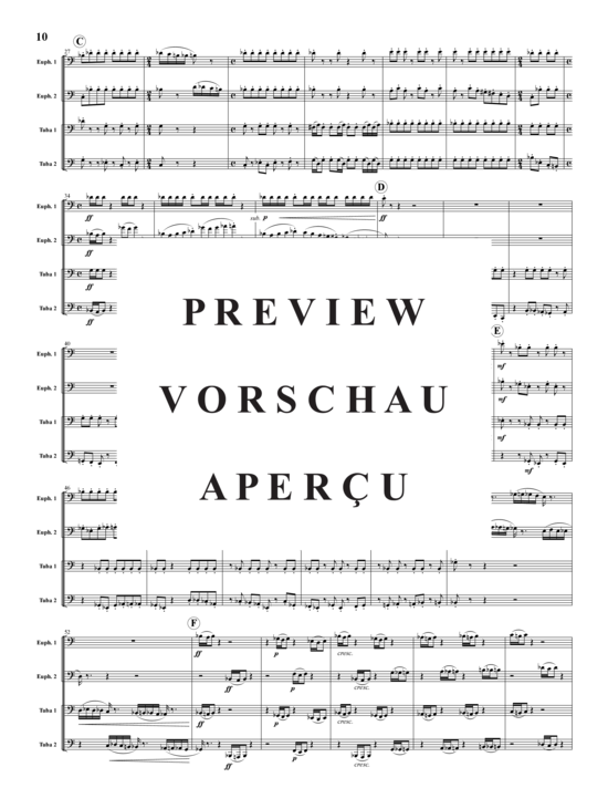 Product gallery: Page 11 of 21 Fantasy Movements 5 Sätze , , (Tuba Quartet: 2x Baritone, 2xTuba)