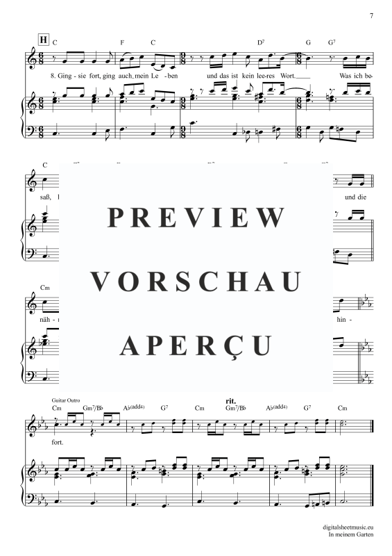 Product gallery: Page 8 of 11 In Meinem Garten, Mey, Reinhard, Klavier, Gesang & Akkorde