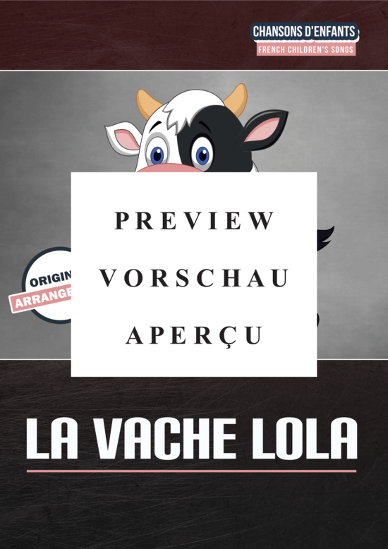 Produktgalerie: Seite 2 von 6 La Vache Lola, , (Gesang + Klavier, Gitarre)