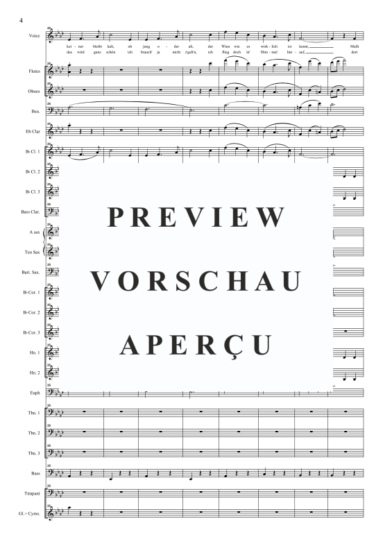 Product gallery: Page 7 of 11 Vienna, City of my Dreams, , Solo Voice and Concert Band