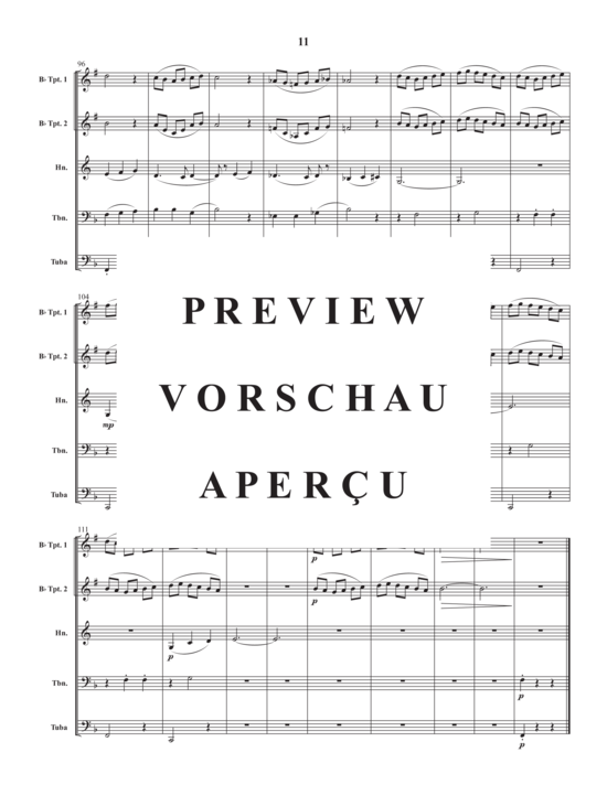 Produktgalerie: Seite 13 von 21 Montreal Suite , , (Blechbläser Quintett)