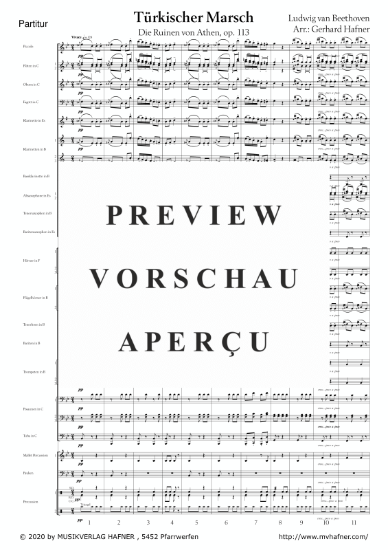 Product gallery: Page 6 of 11 Türkischer Marsch, , (large wind orchestra)