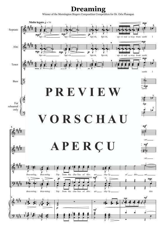 Produktgalerie: Seite 4 von 11 Dreaming, , Gemischter Chor