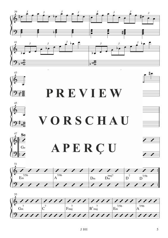 gallery: Ballade for Old Masters Sake, , Melodiestimme in C/B/Es, Klavier und Kontrabass