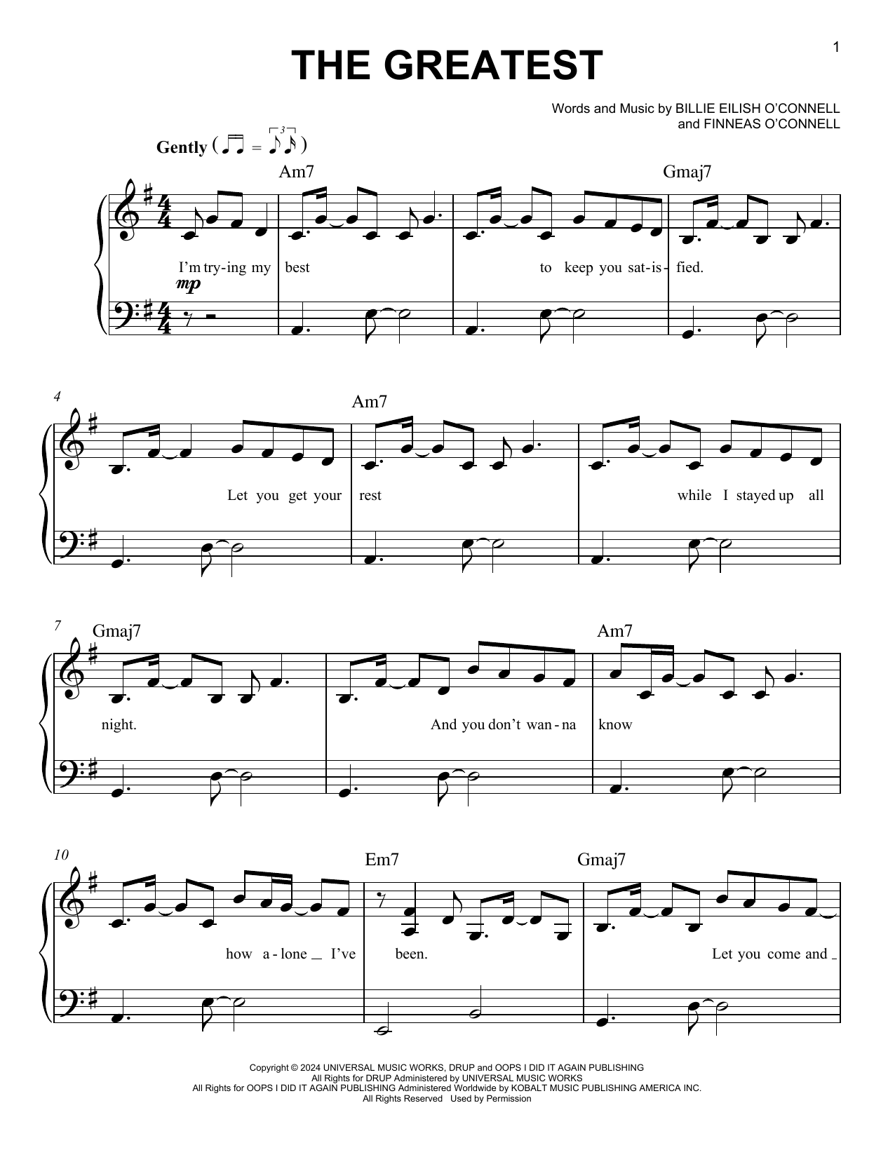 Product picture to:  THE GREATEST - Billie Eilish