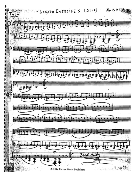 Product picture to: Studies and Solos for Tuba Fred Geib