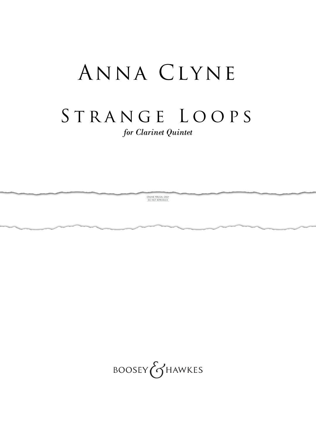 gallery: Strange Loops, Anna Clyne, Klarinette