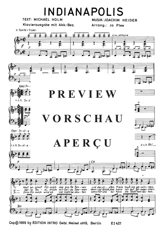 Produktgalerie: Seite 4 von 4 Indianapolis, Carpendale, 	Howard, Klavier und Gesang