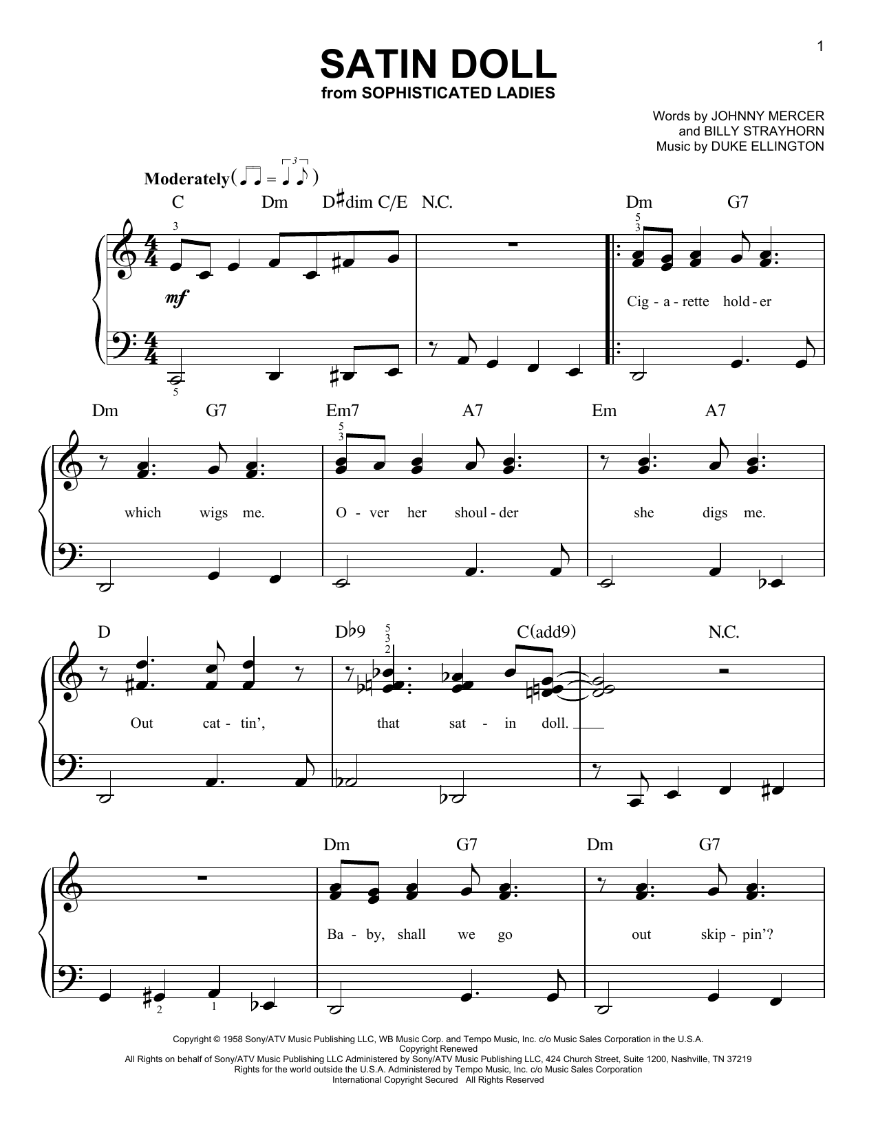 Produktgalerie: Seite 1 von 1 Satin Doll, Duke Ellington, Klavier