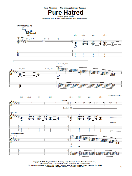 Produktgalerie: Seite 1 von 1 Pure Hatred, Chimaira, Gitarre