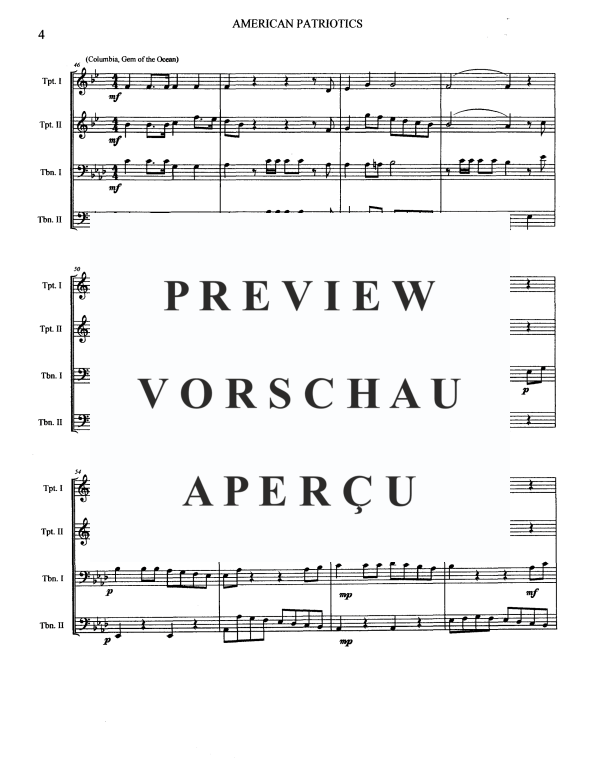 Produktgalerie: Seite 6 von 11 American Patriotics, , Blechbläser Quartett