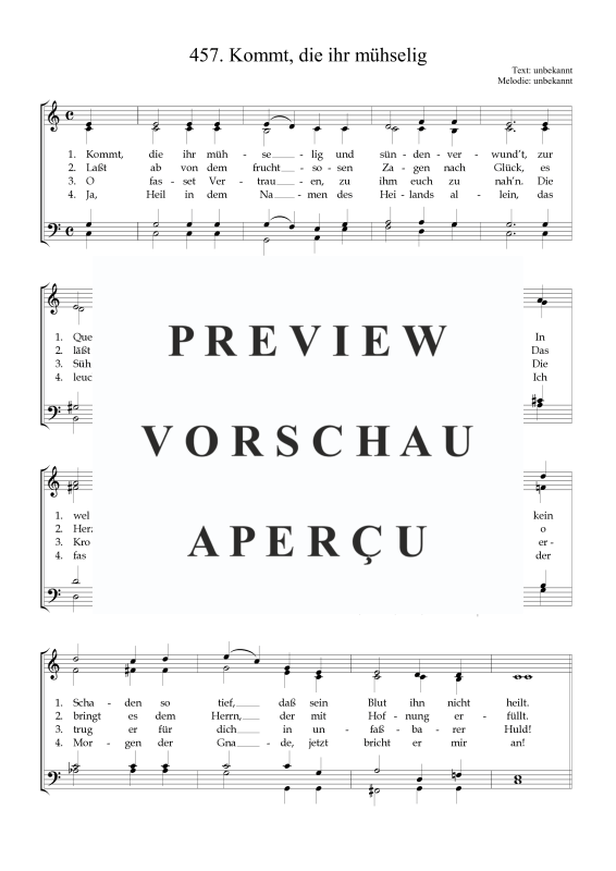 Product gallery: Page 2 of 3 Kommt, die ihr mühselig, , Mixed Chorus