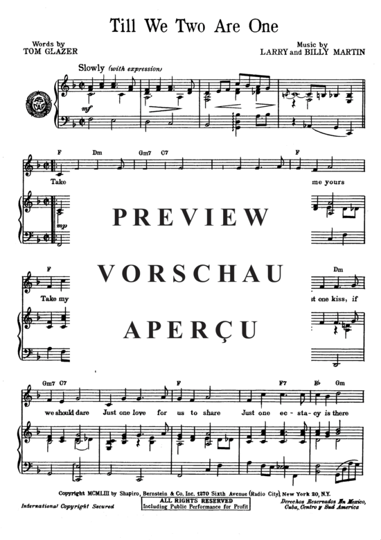 Produktgalerie: Seite 3 von 8 Till We Two Are One , Shaw, Georgie  , Klavier und Gesang