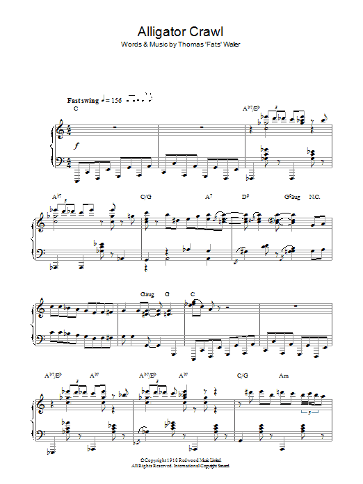 Product gallery: Page 1 of 1 Alligator Crawl, Fats Waller